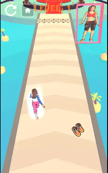 Play Girl Runner - DressUp Run 3D as an online game Girl Runner - DressUp Run 3D with UptoPlay