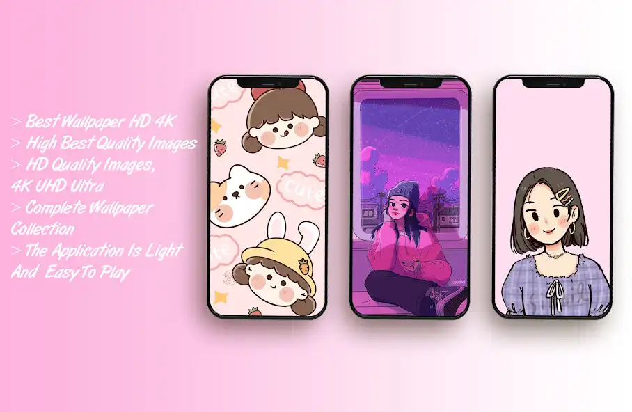 Play Girls Aesthetic Wallpaper HD  and enjoy Girls Aesthetic Wallpaper HD with UptoPlay