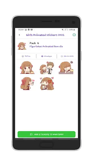 Play Girls animated stickers 2021  and enjoy Girls animated stickers 2021 with UptoPlay