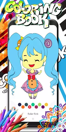 Play Girls Coloring Book as an online game Girls Coloring Book with UptoPlay