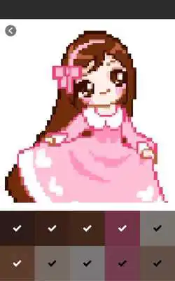 Play Girls Dresses Color By Number, Girl Coloring Book