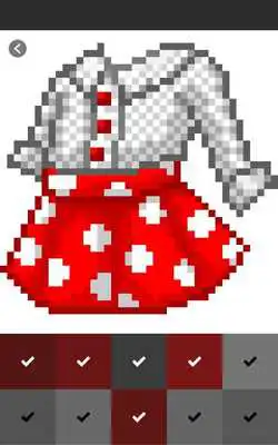 Play Girls Dresses Color By Number, Girl Coloring Book