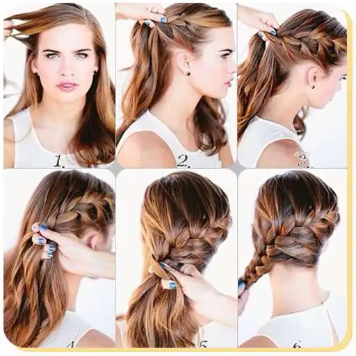 Free play online Girls HairStyle ( Offline ) - Creative Hair Styles APK