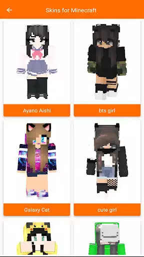 Play Girl Skins for Minecraft PE