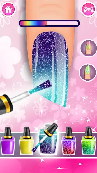 Play Girls Nail Salon-Acrylic Nails as an online game Girls Nail Salon-Acrylic Nails with UptoPlay