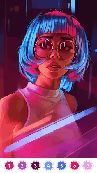 Play Girls Paint by Number Coloring as an online game Girls Paint by Number Coloring with UptoPlay