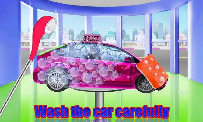 Play Girls Pink Taxi Car Repair Workshop: Salon