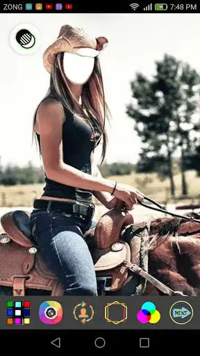 Play APK Girls Riding Selfie  and enjoy Girls Riding Selfie with UptoPlay com.freeappscollection.girls.ladies.women.horse.cycle.motor.bike.riding.selfie