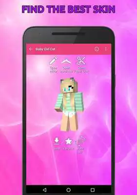 Play Girls Skins with Ears for Minecraft in 3D