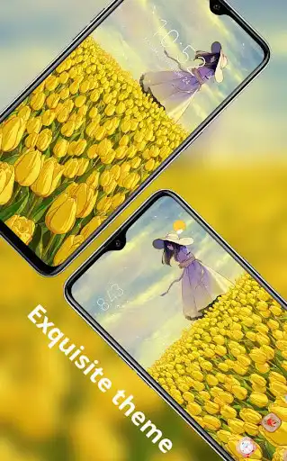 Play Girl tulip under the sun theme flower drawing  and enjoy Girl tulip under the sun theme flower drawing with UptoPlay