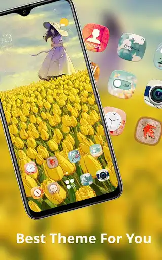 Play Girl tulip under the sun theme flower drawing as an online game Girl tulip under the sun theme flower drawing with UptoPlay