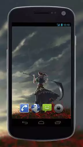 Play Girl With Scythe Anime LWP