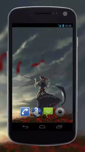 Play Girl With Scythe Anime LWP