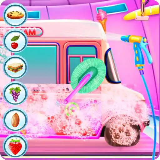 Play Girly Ice Cream Truck Car Wash APK