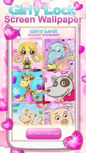 Play Girly Lock Screen Wallpaper as an online game Girly Lock Screen Wallpaper with UptoPlay