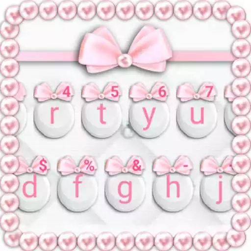 Play Girly Pink Bows Keyboard Theme APK