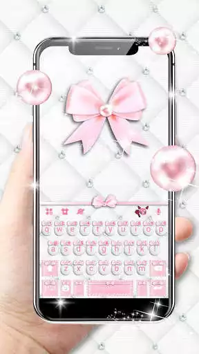 Play Girly Pink Bows Keyboard Theme  and enjoy Girly Pink Bows Keyboard Theme with UptoPlay