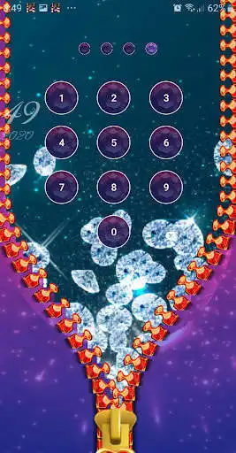 Play Girly Zipper Lock Screen as an online game Girly Zipper Lock Screen with UptoPlay