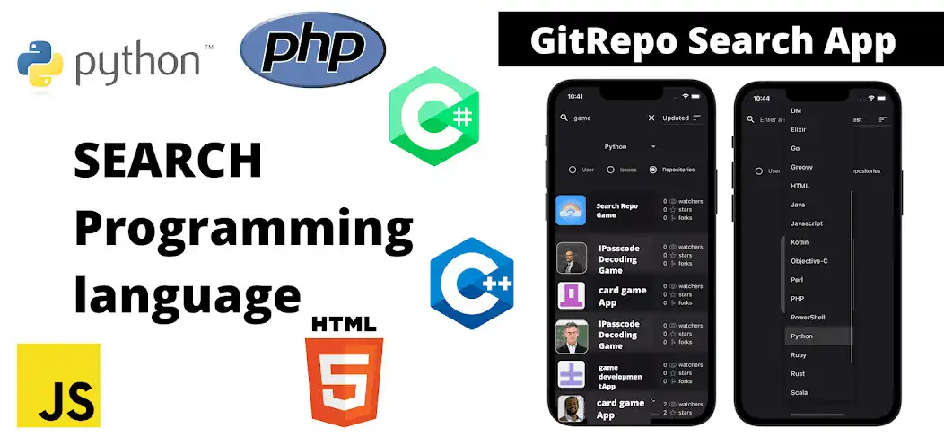 Play GitRepo Search App as an online game GitRepo Search App with UptoPlay