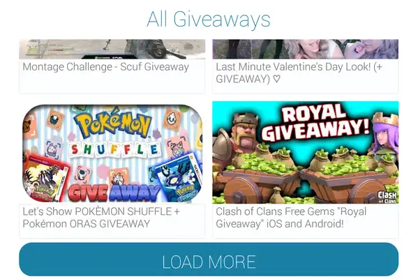 Play Giveaways on YouTube