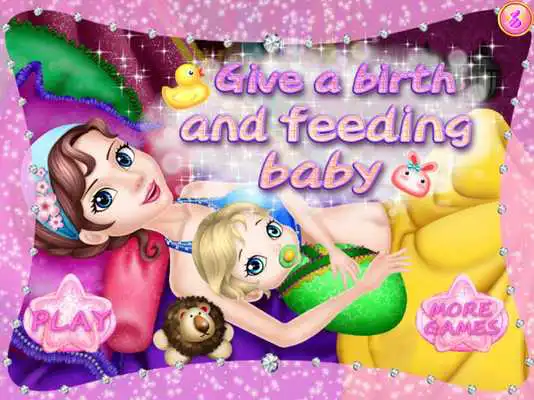 Play Give Birth Care Feeding Baby