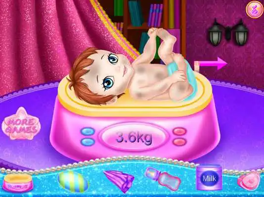 Play Give Birth Care Feeding Baby