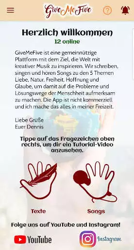 Play GiveMeFive - Creative writing and singing  and enjoy GiveMeFive - Creative writing and singing with UptoPlay