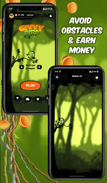 Play Givvy Bird - Earn  Make Money  and enjoy Givvy Bird - Earn  Make Money with UptoPlay