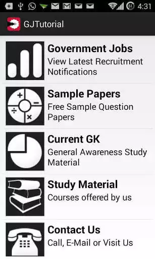 Play APK GJ Tutorial - Jobs in India  and enjoy GJ Tutorial - Jobs in India with UptoPlay com.gj.gjtutorial
