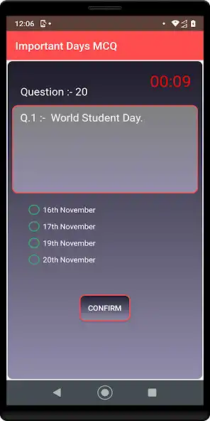 Play GK Important Days MCQ as an online game GK Important Days MCQ with UptoPlay
