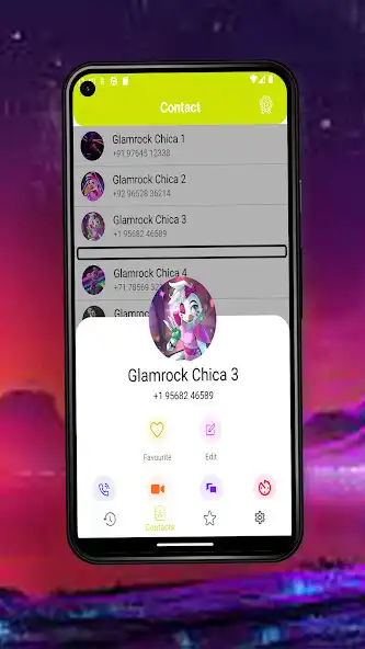 Play Glamrock Chica Fake Video Call as an online game Glamrock Chica Fake Video Call with UptoPlay