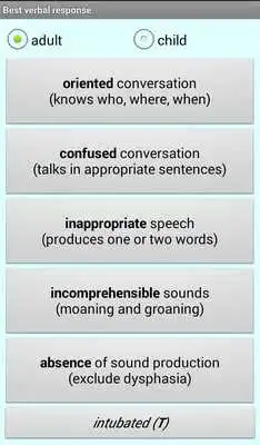 Play Glasgow Coma Scale (GCS)