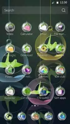 Play Glass Ball CM Launcher Theme