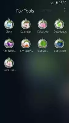 Play Glass Ball CM Launcher Theme