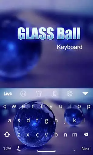 Play APK Glass Ball Live Keyboard Theme  and enjoy Glass Ball Live Keyboard Theme with UptoPlay com.live.keyboard 