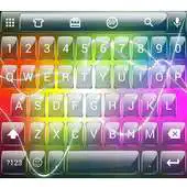 Free play online Glass Electric Emoji Keyboard APK