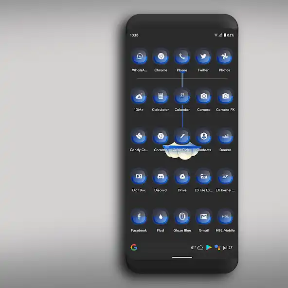 Play Glaze Blue Icons Pack as an online game Glaze Blue Icons Pack with UptoPlay