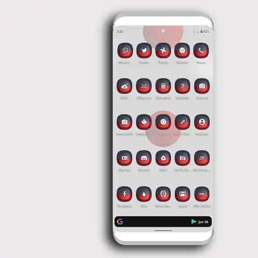 Play Glaze Maroon Icons Pack as an online game Glaze Maroon Icons Pack with UptoPlay