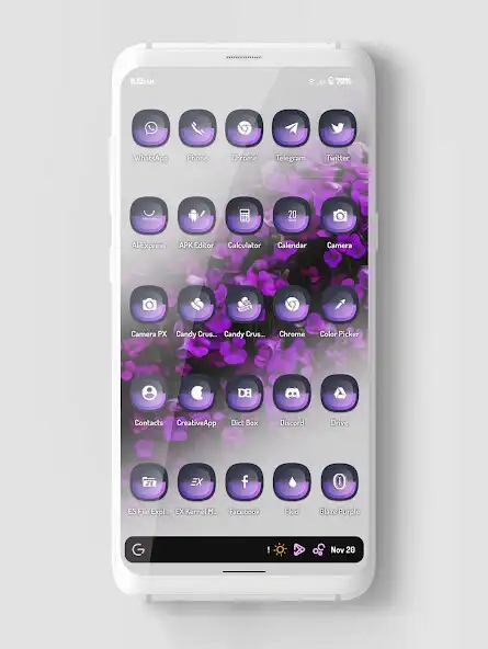 Play Glaze Purple Icons Pack as an online game Glaze Purple Icons Pack with UptoPlay