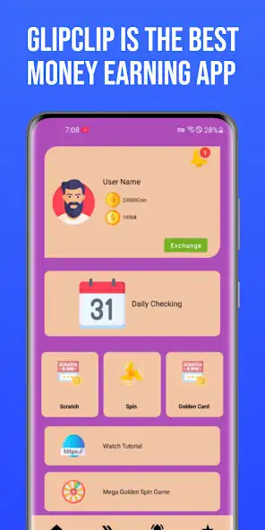 Play GlipClip Cash - Earn Money  and enjoy GlipClip Cash - Earn Money with UptoPlay