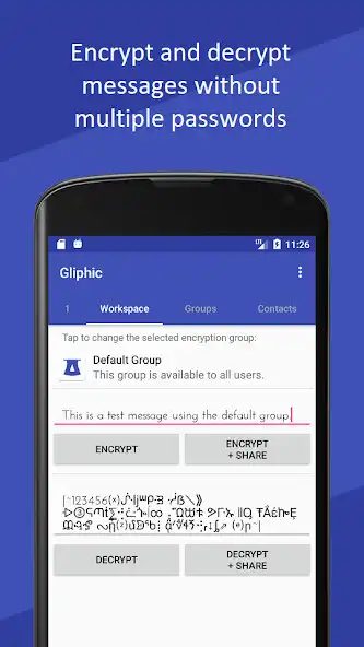 Play Gliphic - Message Encryption  and enjoy Gliphic - Message Encryption with UptoPlay