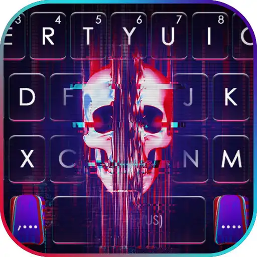 Play Glitch Skull Head Themes APK