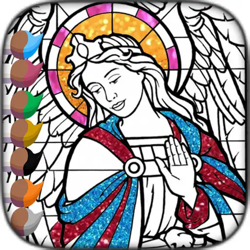 Play Glitter Angel Drawing Book APK