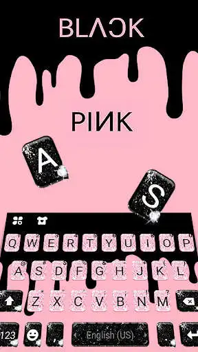 Play Glitter Black Pink Keyboard Background as an online game Glitter Black Pink Keyboard Background with UptoPlay