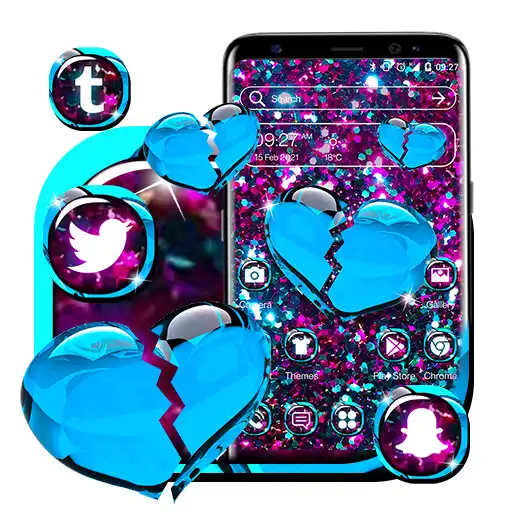 Play Glitter Broken Heart Theme APK Play Glitter Broken Heart Theme APK