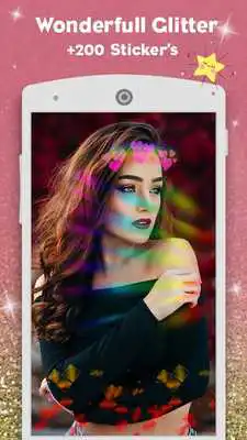 Play glitter camera sparkle photo editor: rainbow light