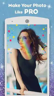 Play glitter camera sparkle photo editor: rainbow light