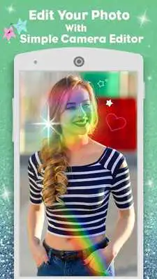 Play glitter camera sparkle photo editor: rainbow light