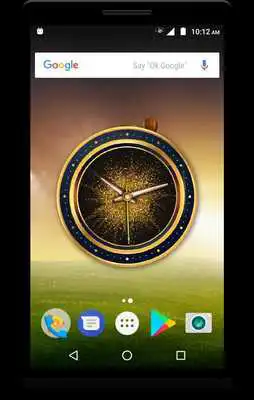 Play Glitter Clock Live Wallpaper