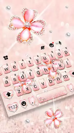 Play Glitter Clover Keyboard Theme  and enjoy Glitter Clover Keyboard Theme with UptoPlay